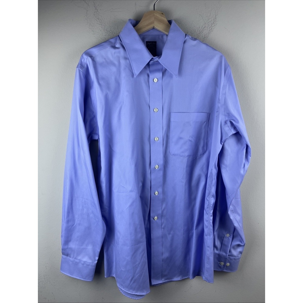 Joseph & Feiss Men's 16‎ 34/35 Light Blue Dress Shirt Long Sleeve Button Up Easy